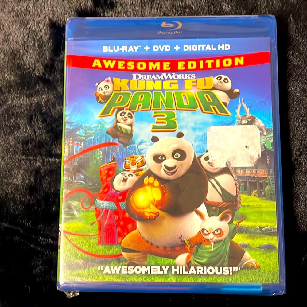 Kung Fu Panda 3 Blu-Ray + DVD + Digital HD Animated Comedy Movie